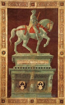Funerary Denkmal für Sir John Hawkwood Frührenaissance Paolo Uccello Ölgemälde